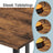 L-Shaped Writing Desk, 2 Storage Shelves - Wood and Steel - Brown