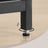 L-Shaped Office Desk - Wood and Steel - Brown