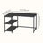 Corner Computer Desk - 110L - Particleboard - Power Outlets