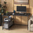 Corner Computer Desk - 110L - Particleboard - Power Outlets