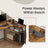 Corner Computer Desk - 110L - Particleboard - Power Outlets