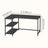 Corner Computer Desk - 120L - Particleboard - Power Outlets