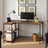 Corner Computer Desk - 120L - Particleboard - Adjustable Shelves