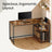 Corner Computer Desk - 120L - Particleboard - Adjustable Shelves