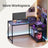 Corner Computer Desk - 110L - Particleboard - Adjustable Storage Shelves