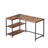 L Shaped Corner Computer Desk - 110L - Particleboard - Adjustable Storage Shelves
