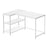 L Shaped Computer Desk - 110L - Particleboard - Adjustable Storage Shelves