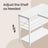 L Shaped Computer Desk - 110L - Particleboard - Adjustable Storage Shelves