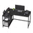Corner Computer Desk - 47.2" x 31.5" - Particleboard - Adjustable Storage Shelves