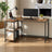 L Shaped Corner Computer Desk - 120L - Particleboard - Adjustable Storage Shelves