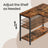 L Shaped Corner Computer Desk - 120L - Particleboard - Adjustable Storage Shelves