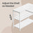 L Shaped Corner Computer Desk - 110L - Particleboard - Adjustable Storage Shelves