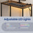 Gaming Desk - 50L - Particleboard - LED Lights