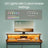 Gaming Desk - Wood - Black - Monitor Shelf and Built-In Power Outlets with LED Lights