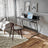 Gaming Desk - Engineered Wood - Black - Built-In Power Outlets and LED Lights with Monitor Shelf