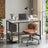 Office Desk, Computer Desk - Particleboard and Steel- Product - Greige