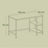 Office Desk, Computer Desk - Particleboard and Steel- Product - Greige
