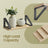 Wall Mounted Floating Shelves - Wood - Golden Oak - Set of 3 with Dual Mounting Options