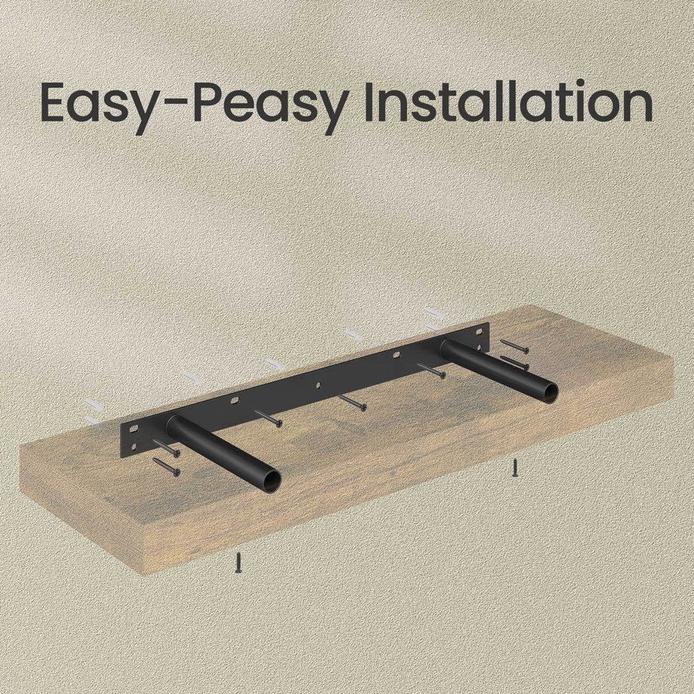 Wall Shelves - 20 x 60 - MDF - Floating Design
