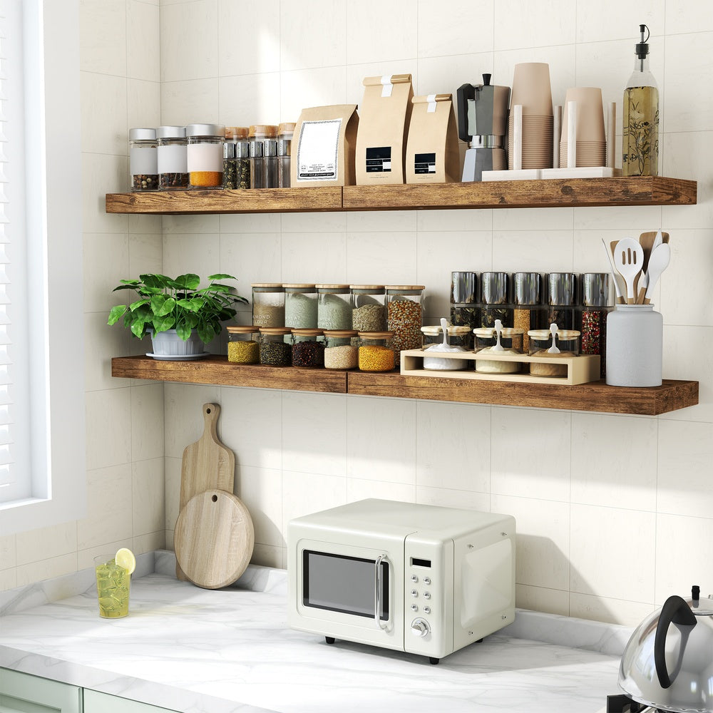 Wall Shelves - 20 x 60 - MDF - Floating Design