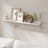 Floating Wall Shelves - MDF - Matte White - Set of 2 with Front Edges for Picture Frames