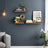 Floating Shelf - MDF - Rustic Brown - Wall Mounted Storage for Photos and Decorations