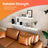 Floating Shelf - MDF - Rustic Brown - Wall Mounted Storage for Photos and Decorations