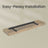 Wall Shelf - MDF - White - 80 cm Floating Design for Living Room and Bedroom Decor