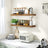 Wall Shelf - MDF - White - 80 cm Floating Design for Living Room and Bedroom Decor