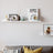 Floating Shelf - MDF - White - Wall Mounted for Photo Frames and Books