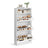 Shoe Cabinet 3 Flip Doors - Particleboard - Cloud White