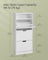 Shoe Cabinet 3 Flip Doors - Particleboard - Cloud White