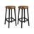 Bar Stools - Metal - Ebony Black - Durable Design for Everyday Use