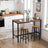 Bar Stools - Metal - Ebony Black - Durable Design for Everyday Use