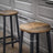 Bar Stools - Metal - Ebony Black - Durable Design for Everyday Use