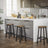 Bar Stools - Metal - Ebony Black - Durable Design for Everyday Use