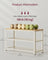 Shoe Bench - Wood and Steel - Oak Beige and White - with 2 Shelves