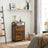 Shoe Cabinet - Engineered Wood - Rustic Brown and Black - 3 Flip Doors