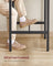Square Bar Table - Steel - Vintage White and Black - Sturdy Support