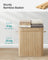 Laundry Hamper - Bamboo - Natural Grey - 100L with Lid and Handles