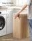 Laundry Hamper - Bamboo - Natural Grey - 100L with Lid and Handles
