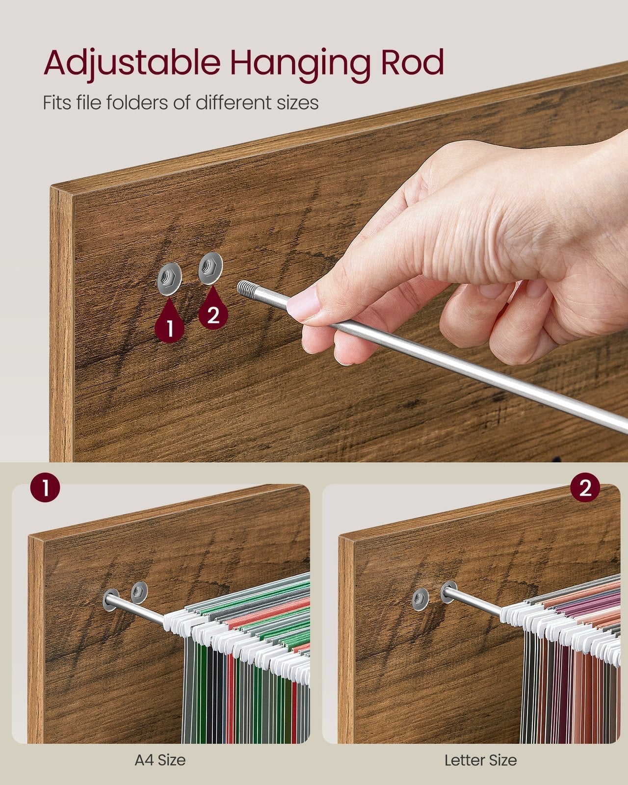 Locking Filing Cabinet - Steel - Black - Secure Storage Solution for Home Office