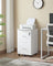 2-Drawer Locking File Cabinet - Steel - Black - Ideal for Home Office Storage