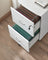 2-Drawer Locking File Cabinet - Steel - Black - Ideal for Home Office Storage