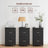 Locking File Cabinet - Metal - Black - 2 Drawers for Home Office