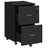 Locking File Cabinet - Metal - Black - 2 Drawers for Home Office