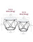 Set of 2 Round Coffee Tables - Marble - White and Ink Black - Robust Steel Frame