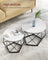 Set of 2 Round Coffee Tables - Steel - Cloud White - Robust Design