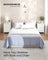 BELLAH Collection - Bedside Table - MDF and Wood - Cloud White and Snow White