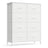 Chest of Drawers 8 Fabric Drawers Storage Unit - MDF and Wood - Cloud White and Snow White